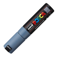 Маркер акриловый Uni Posca PC-8K сине-серый, до 8.0 мм, наконечник скошенный