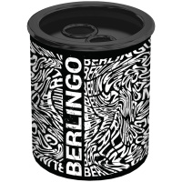 Точилка металлическая Berlingo 'Monochrome', 2 отверстия, с контейнером