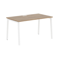Стол прямой ELST 1380 Дуб Денвер светлый/Белый 1360х800х750 EDIS