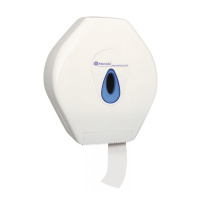 Диспенсер для туалетной бумаги в рулонах Merida Top Maxi BTN101, белый/синий