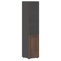 Шкаф высокий узкий EHCS 42.7(L) Дуб Денвер тёмный/Мокко/Мокко 426х430х1967 EDIS