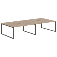 Стол 4-х местный EQWST 3516 Дуб Денвер светлый/Мокко 3526х1606х750 EDIS