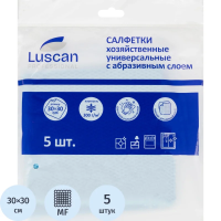Салфетки хозяйственные Luscan Prof с абразив 300г/м2,30х30см, синяя, 5шт/уп