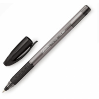 Шариковая ручка Attache Glide Trio Grip черная, 0.5мм, масляная основа