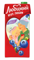 Напиток сокосодержащий Любимый Черничная забота, 950мл