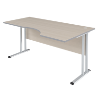 Стол прямой Skyland Imago-M CA-1M, эргономичный, правый, клен, 1600х900х755мм