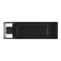 USB флешка Kingston DataTraveler 70 128 Гб, USB-C 3.2 G1, черный