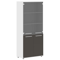 Шкаф высокий широкий EHCS 85.2 Мокко/Белый/Белый 852х430х1967 EDIS