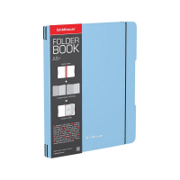 Тетрадь ErichKrause FolderBook Pastel, голубой, А5+, 2x48 листов, клетка