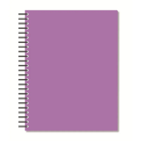 Бизнес тетрадь Attache Bright colours Сиреневый, А5, 96 листов, в клетку, на спирали, пластик