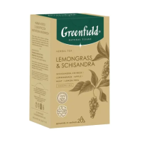 Чай Greenfield Natural Tisane Lemongrass & Schisandra (Лемонграсс энд Шисандра), травяной, 20 пакетиков