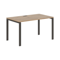 Стол прямой EUST 1380 Дуб Денвер светлый/Мокко 1360х800х750 EDIS