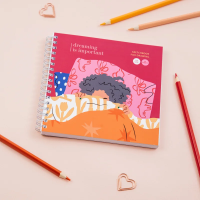 Скетчбук 60л., 150*150 MESHU 'Pleasure', на гребне, 120г/м2, soft-touch