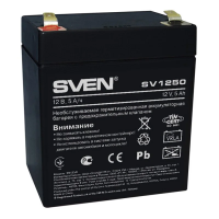 Батарея для ИБП Sven SV 1250 9x7x10.7см, 5Ач, 12В