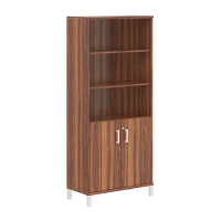 Шкаф высокий Skyland Born B 430.3, орех даллас, 900х450х2054мм, высокий, с замком, с глухими малыми дверьми, правый