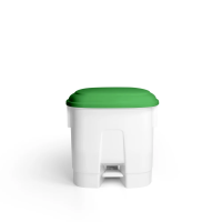 Ведро мусорное Derby 30 л с педалью, держатель мешка, зеленая крышка TTS, полипропилен, 00005714