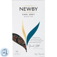 Чай Newby Earl Grey (Эрл Грей), черный, 25 пакетиков