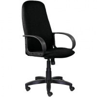 Кресло офисное Brabix Praktik EX-279 ткань JP/иск.кожа, черная, крестовина пластик, 532017