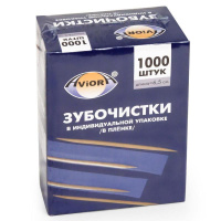 Зубочистки Aviora 1000шт, бамбуковые, 401-488