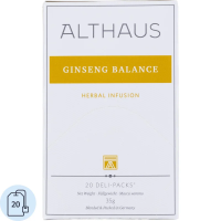 Чай Althaus Ginseng balans Deli Pack, черный, 20 пакетиков