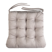 Tarrington House Подушка для мебели серо-бежевая с тафтингом 40/36 x 38 x 6см