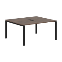 Стол 2-х местный EUWST 1513 Дуб Денвер тёмный/Черный 1560х1346х750 EDIS