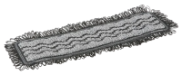 Плоский моп Vikan Damp 42 40см, микрофибра, серый, 549509
