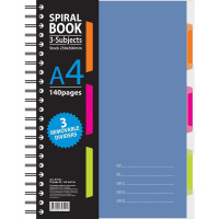 Блокнот Attache Spiral Book синий, А4, 140 листов, в клетку, на спирали