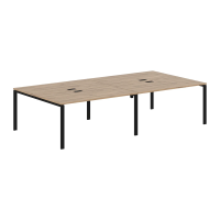 Стол 4-х местный EUWST 3116 Дуб Денвер светлый/Черный 3126х1606х750 EDIS