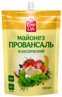 Fine Life Майонез Провансаль классический 67%, 750мл