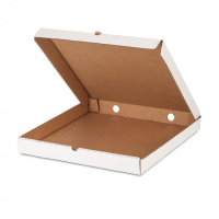 Коробка под пиццу Фабрика Упаковки КТК 25.5х25.5х4см, гофрокартон, без печати