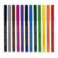 Фломастеры для рисования Centropen Colour World 12 цветов, смываемые
