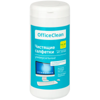 Универсальные влажные чистящие салфетки OfficeClean для очистки экранов и мониторов, пластиковых пов