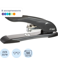 Степлер мощный Deli N23/6-23/10 до 60 листов, в картонной уп., ассорти