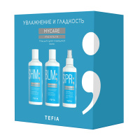 Набор для волос Tefia Mycare moisture Увлажнение и гладкость, шампунь, бальзам, спрей