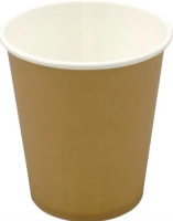 Стакан одноразовый Диапазон SP9 крафт, 260мл, бумажный, 50шт/уп