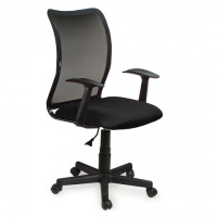 Кресло офисное Brabix Spring MG-307 сетка, черная, крестовина пластик