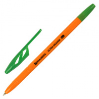 Ручка шариковая Brauberg Ultra Orange зеленая, 0.7мм