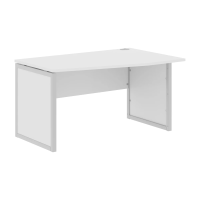 Стол эргономичный XQPCT 149(R) Белый/Алюминий 1400х900х750 XTEN-QP