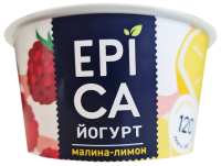 Йогурт Epica малина-лимон 4.8%, 130г