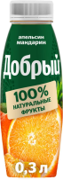 Напиток сокосодержащий Добрый апельсин и мандарин, 300мл