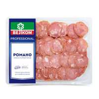 Колбаса Велком Романо сырокопченая полусухая нарезка, 500г