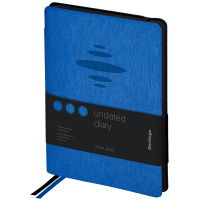 Ежедневник недатированный Berlingo Color Zone синий, А5, 136 листов, кожзам