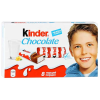 Шоколад Kinder молочный 8 порций, 100г