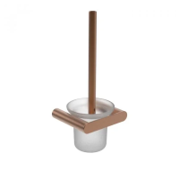 Ершик туалетный Nofer Verona нержавеющая сталь/стекло, настенный, медь, 16877.CU