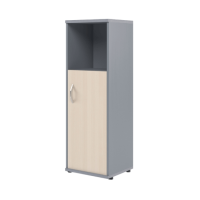 Шкаф-колонка средний Skyland Imago СУ-2.1, правый, клен/металлик, 403х365х1200мм