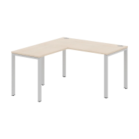 Стол угловой XS6CT 1415 Бук Тиара/Серый 1400х1500х750 XTEN-S60