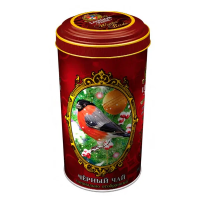 Чай Лондон Прайд Новогодняя коллекция Мята, черный, листовой, 100г, ж/б