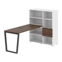 Рабочая станция EVRST1115 Дуб Денвер тёмный/Мокко 1990х1120х1355 EDIS