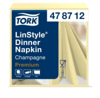 Салфетки сервировочные Tork LinStyle 39х39см, шампань, 1 слой, 50шт/уп